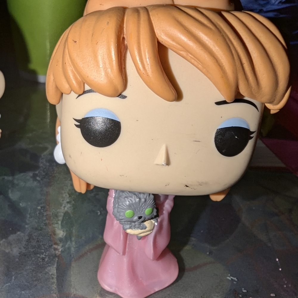 Funko Pop Phoebe Bufay And Smeloy Cat Figure with Pink Dress